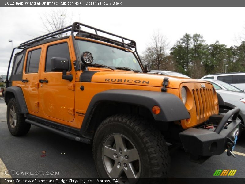 Dozer Yellow / Black 2012 Jeep Wrangler Unlimited Rubicon 4x4