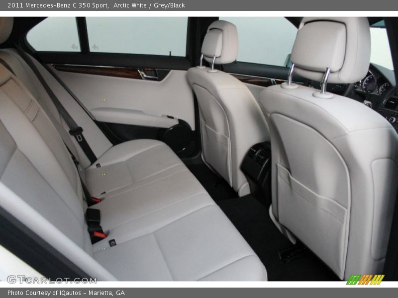 Arctic White / Grey/Black 2011 Mercedes-Benz C 350 Sport