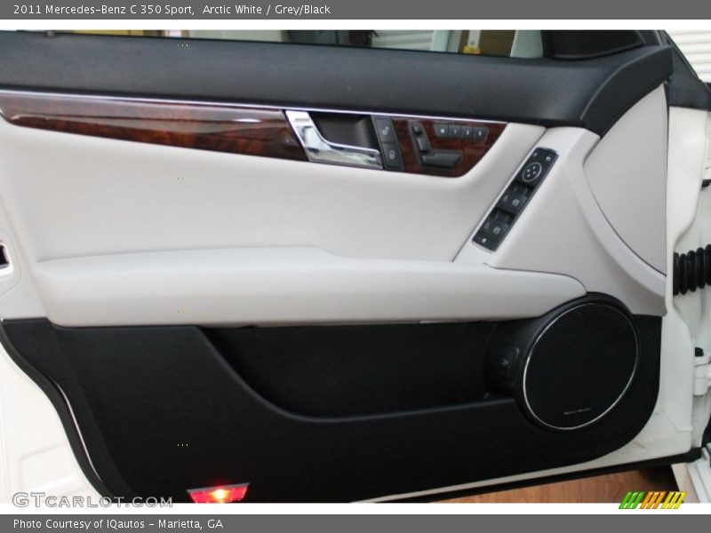 Arctic White / Grey/Black 2011 Mercedes-Benz C 350 Sport