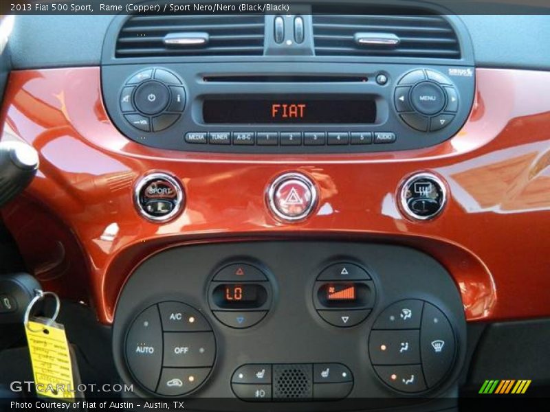 Rame (Copper) / Sport Nero/Nero (Black/Black) 2013 Fiat 500 Sport