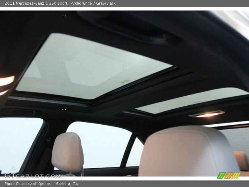 Arctic White / Grey/Black 2011 Mercedes-Benz C 350 Sport