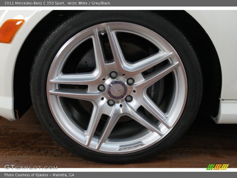Arctic White / Grey/Black 2011 Mercedes-Benz C 350 Sport