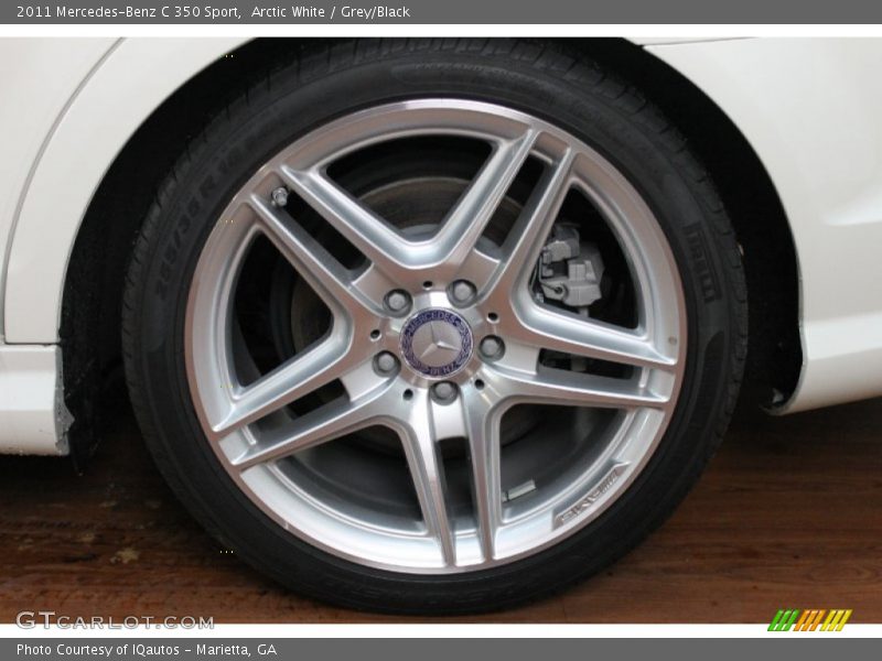 Arctic White / Grey/Black 2011 Mercedes-Benz C 350 Sport
