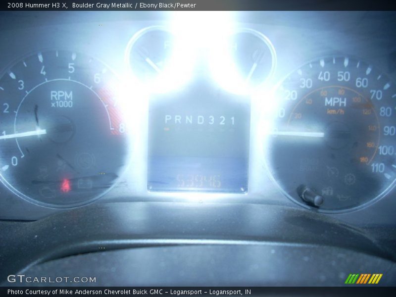 Boulder Gray Metallic / Ebony Black/Pewter 2008 Hummer H3 X
