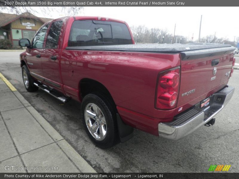 Inferno Red Crystal Pearl / Medium Slate Gray 2007 Dodge Ram 1500 Big Horn Edition Quad Cab 4x4