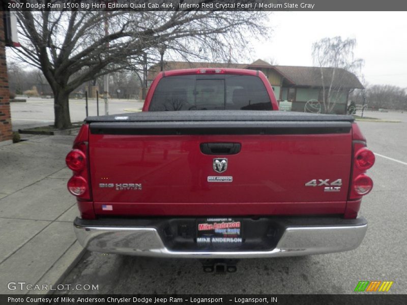 Inferno Red Crystal Pearl / Medium Slate Gray 2007 Dodge Ram 1500 Big Horn Edition Quad Cab 4x4