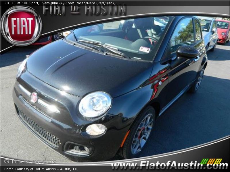 Nero (Black) / Sport Rosso/Nero (Red/Black) 2013 Fiat 500 Sport