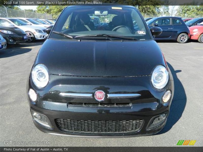 Nero (Black) / Sport Rosso/Nero (Red/Black) 2013 Fiat 500 Sport