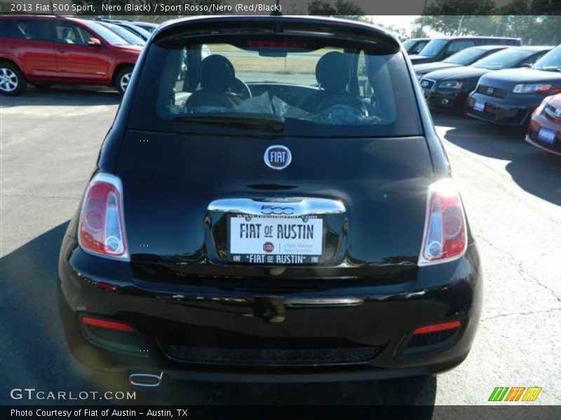 Nero (Black) / Sport Rosso/Nero (Red/Black) 2013 Fiat 500 Sport