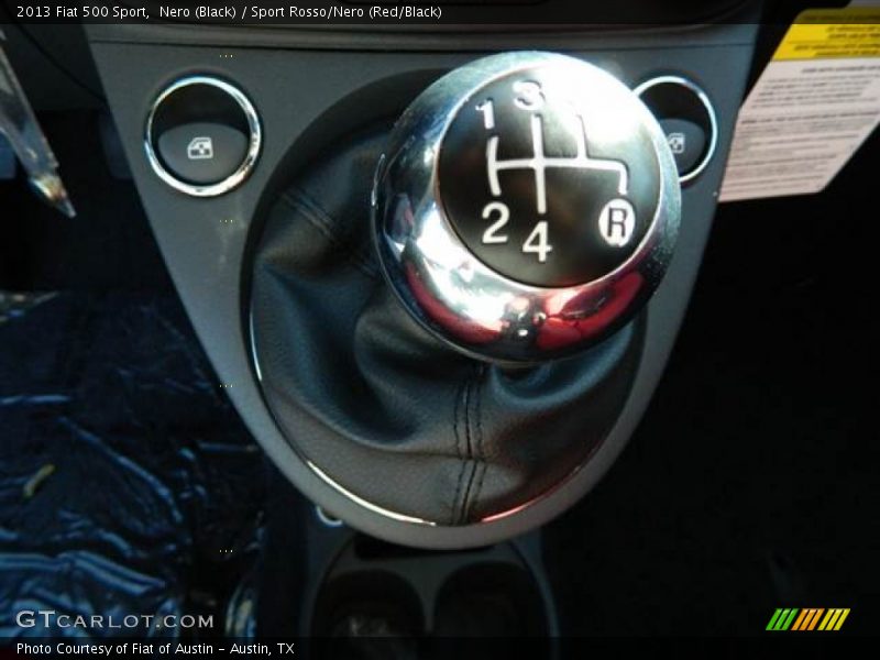 Nero (Black) / Sport Rosso/Nero (Red/Black) 2013 Fiat 500 Sport