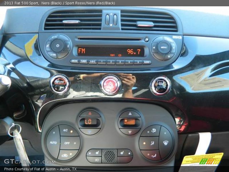 Nero (Black) / Sport Rosso/Nero (Red/Black) 2013 Fiat 500 Sport