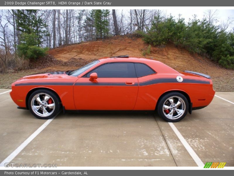 HEMI Orange / Dark Slate Gray 2009 Dodge Challenger SRT8