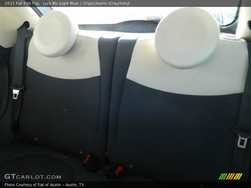 Luce Blu (Light Blue) / Grigio/Avorio (Gray/Ivory) 2013 Fiat 500 Pop