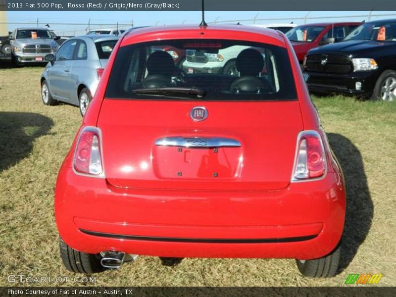 Rosso (Red) / Grigio/Nero (Gray/Black) 2013 Fiat 500 Pop