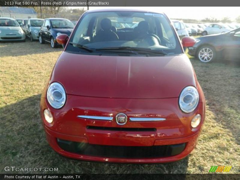 Rosso (Red) / Grigio/Nero (Gray/Black) 2013 Fiat 500 Pop