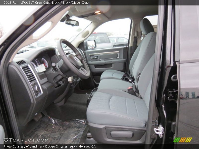 2013 1500 SLT Crew Cab Black/Diesel Gray Interior