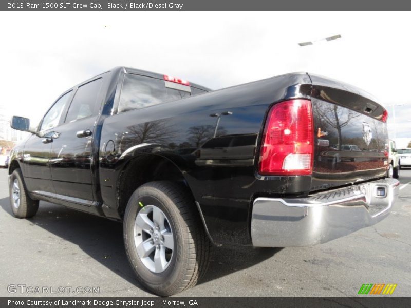 Black / Black/Diesel Gray 2013 Ram 1500 SLT Crew Cab