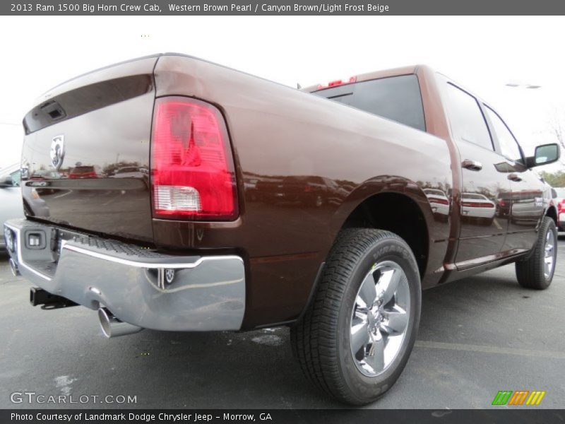 Western Brown Pearl / Canyon Brown/Light Frost Beige 2013 Ram 1500 Big Horn Crew Cab
