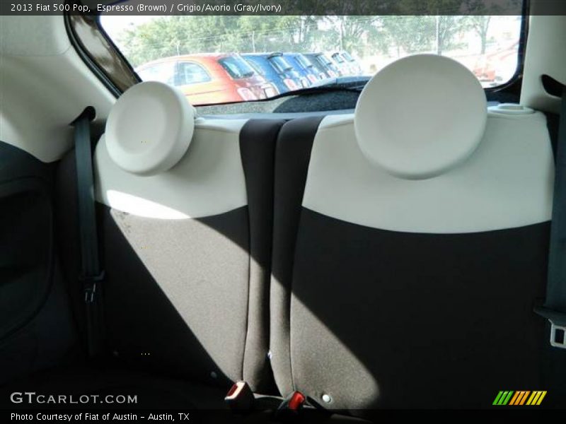 Espresso (Brown) / Grigio/Avorio (Gray/Ivory) 2013 Fiat 500 Pop