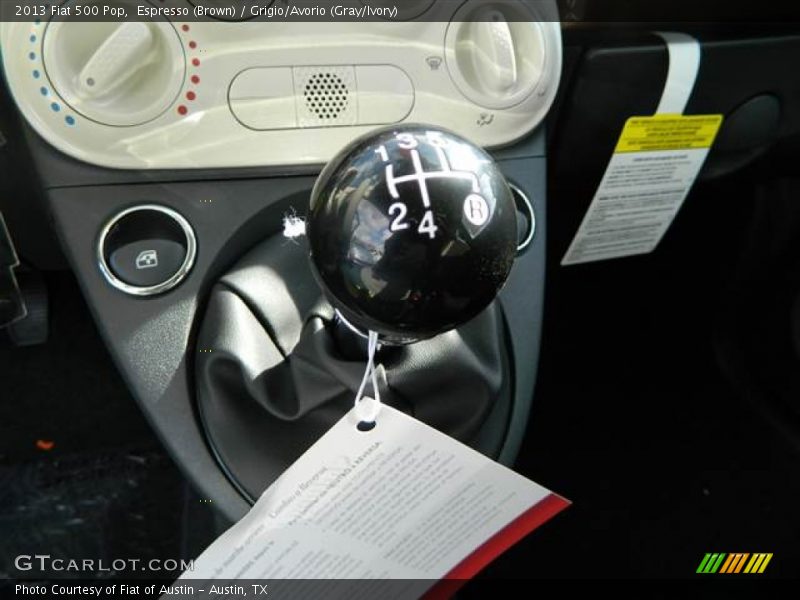 Espresso (Brown) / Grigio/Avorio (Gray/Ivory) 2013 Fiat 500 Pop