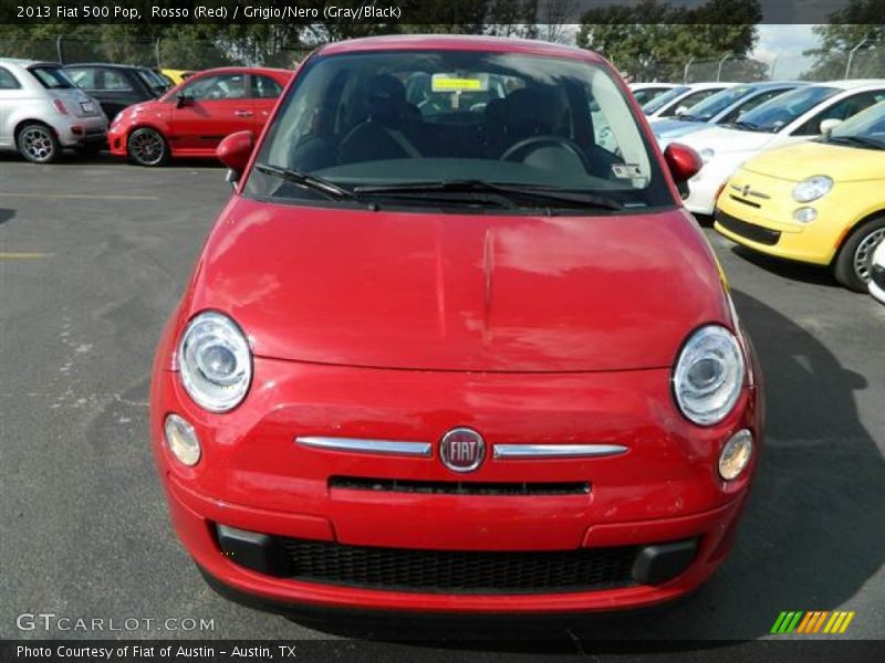 Rosso (Red) / Grigio/Nero (Gray/Black) 2013 Fiat 500 Pop