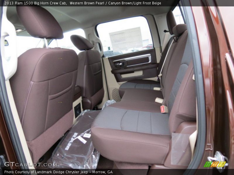 Rear Seat of 2013 1500 Big Horn Crew Cab