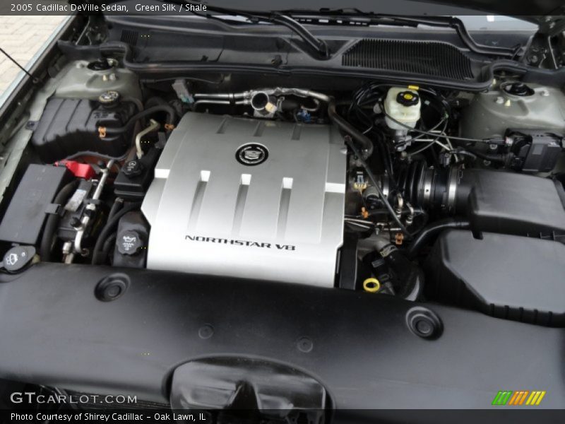 Green Silk / Shale 2005 Cadillac DeVille Sedan