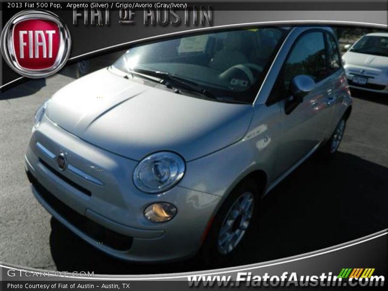 Argento (Silver) / Grigio/Avorio (Gray/Ivory) 2013 Fiat 500 Pop