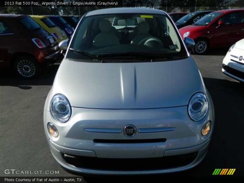 Argento (Silver) / Grigio/Avorio (Gray/Ivory) 2013 Fiat 500 Pop