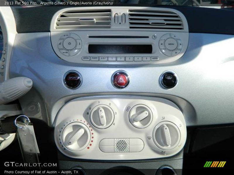 Argento (Silver) / Grigio/Avorio (Gray/Ivory) 2013 Fiat 500 Pop