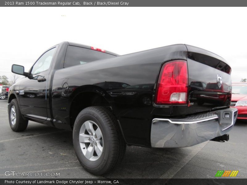 Black / Black/Diesel Gray 2013 Ram 1500 Tradesman Regular Cab