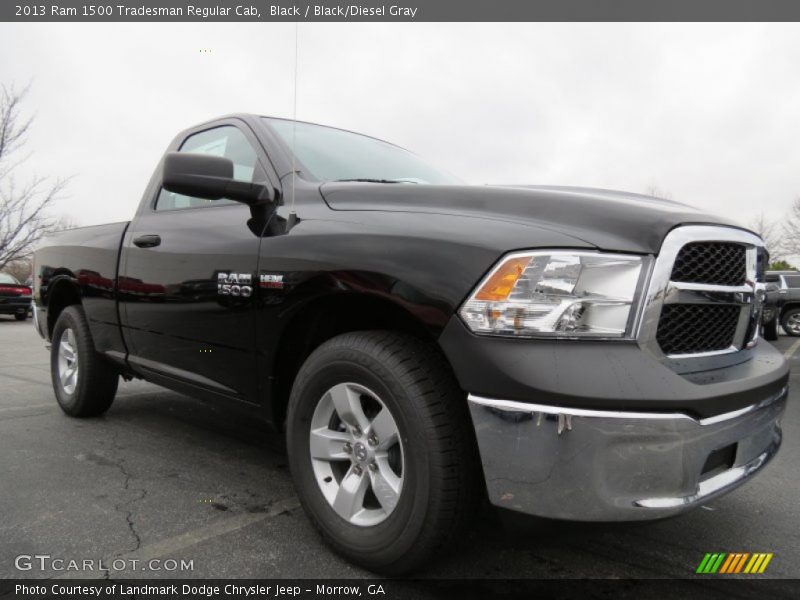 Black / Black/Diesel Gray 2013 Ram 1500 Tradesman Regular Cab
