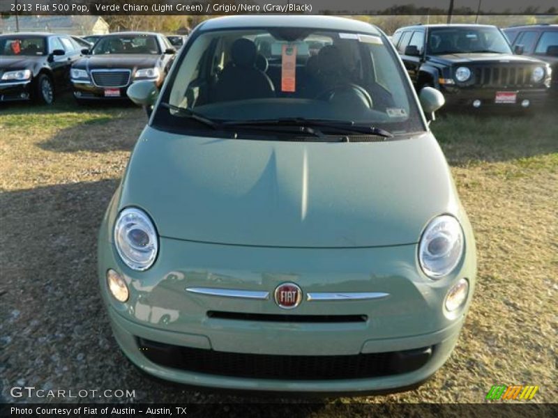 Verde Chiaro (Light Green) / Grigio/Nero (Gray/Black) 2013 Fiat 500 Pop