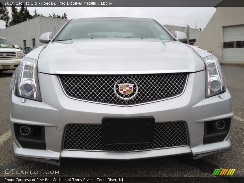 Radiant Silver Metallic / Ebony 2010 Cadillac CTS -V Sedan