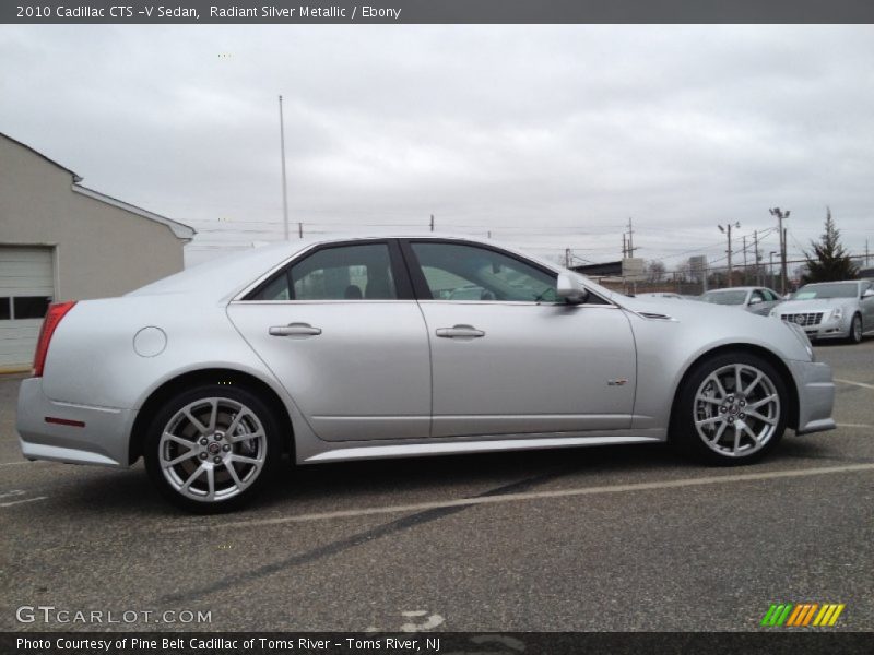 Radiant Silver Metallic / Ebony 2010 Cadillac CTS -V Sedan