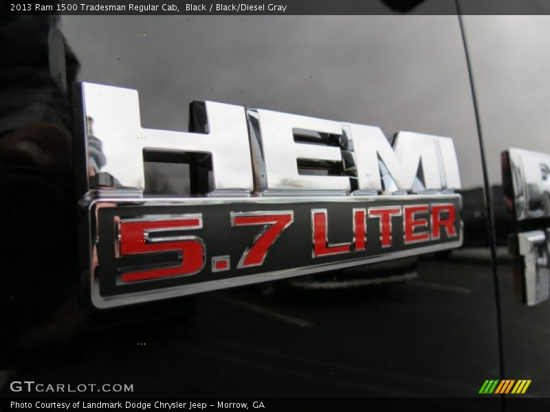 Black / Black/Diesel Gray 2013 Ram 1500 Tradesman Regular Cab