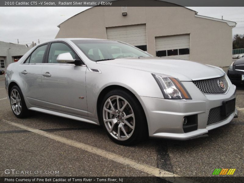 Radiant Silver Metallic / Ebony 2010 Cadillac CTS -V Sedan