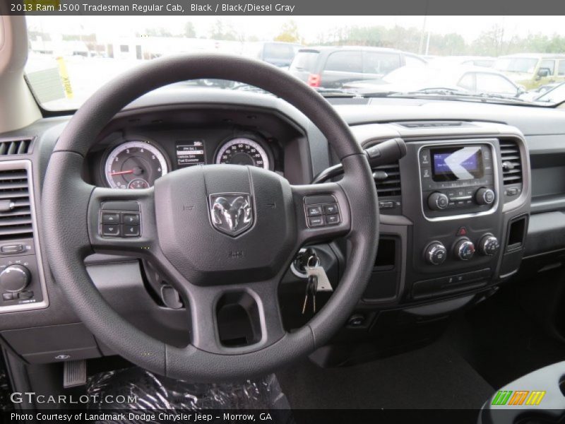 Black / Black/Diesel Gray 2013 Ram 1500 Tradesman Regular Cab