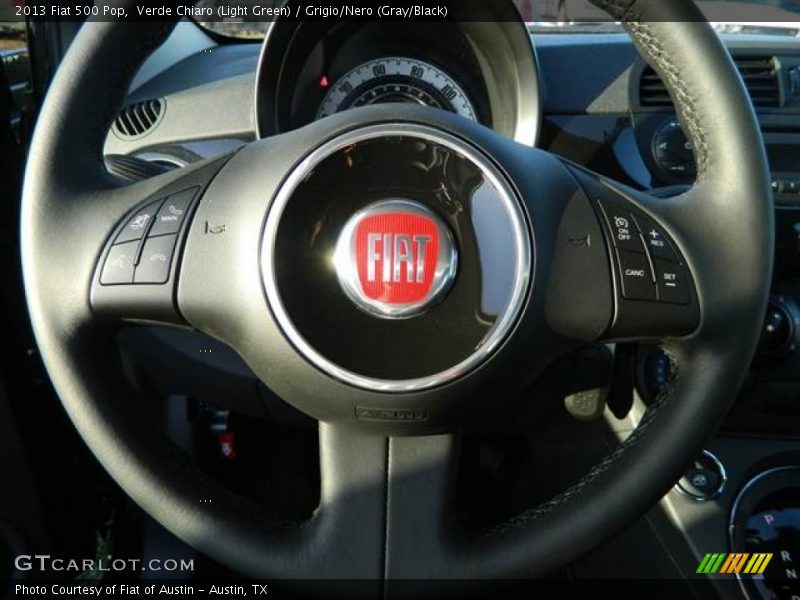 Verde Chiaro (Light Green) / Grigio/Nero (Gray/Black) 2013 Fiat 500 Pop