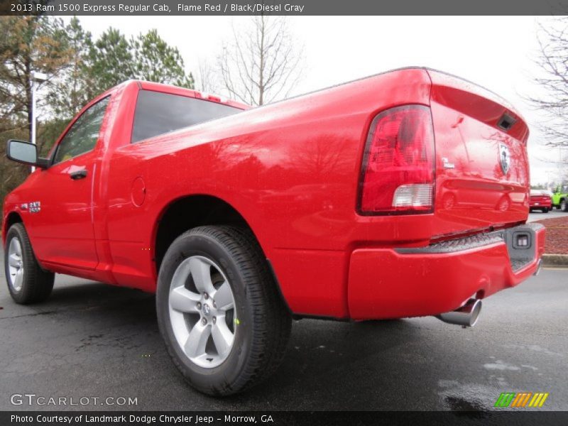 Flame Red / Black/Diesel Gray 2013 Ram 1500 Express Regular Cab