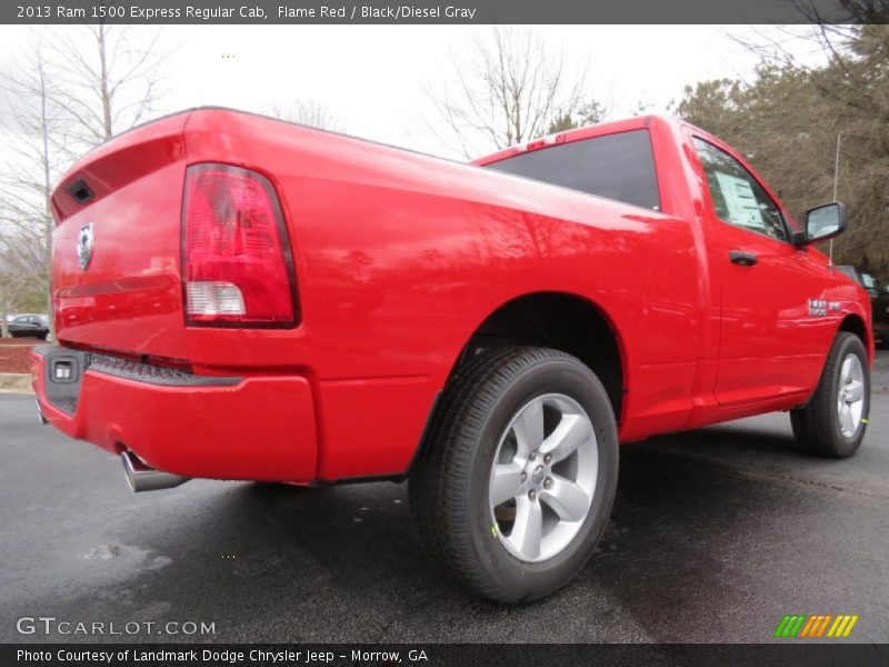 Flame Red / Black/Diesel Gray 2013 Ram 1500 Express Regular Cab