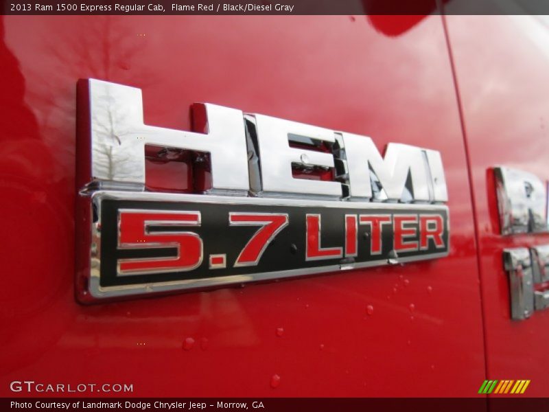 Flame Red / Black/Diesel Gray 2013 Ram 1500 Express Regular Cab