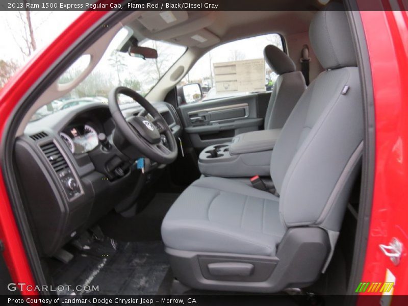 Flame Red / Black/Diesel Gray 2013 Ram 1500 Express Regular Cab