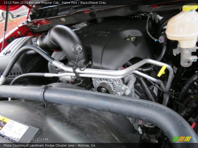 Flame Red / Black/Diesel Gray 2013 Ram 1500 Express Regular Cab