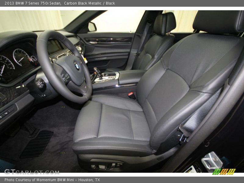 Carbon Black Metallic / Black 2013 BMW 7 Series 750i Sedan