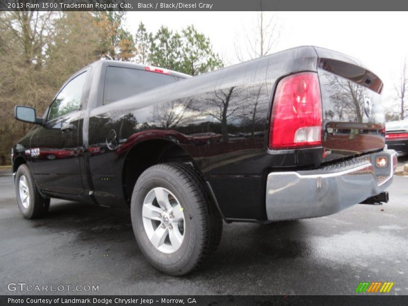 Black / Black/Diesel Gray 2013 Ram 1500 Tradesman Regular Cab