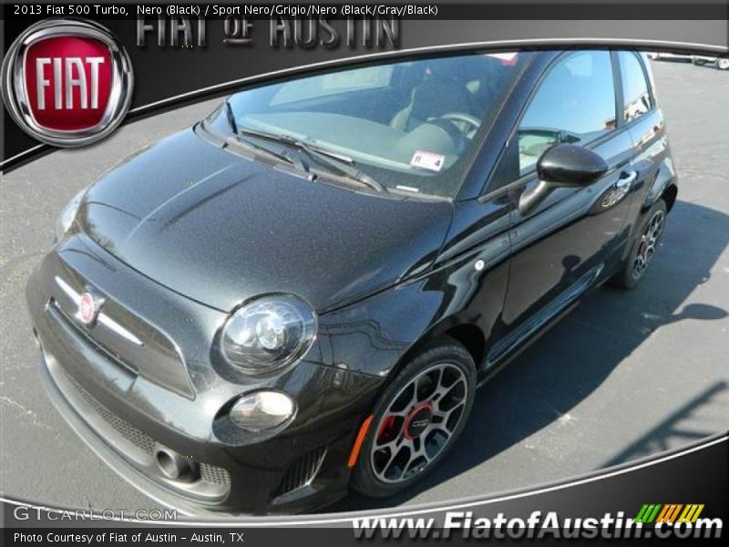 Nero (Black) / Sport Nero/Grigio/Nero (Black/Gray/Black) 2013 Fiat 500 Turbo