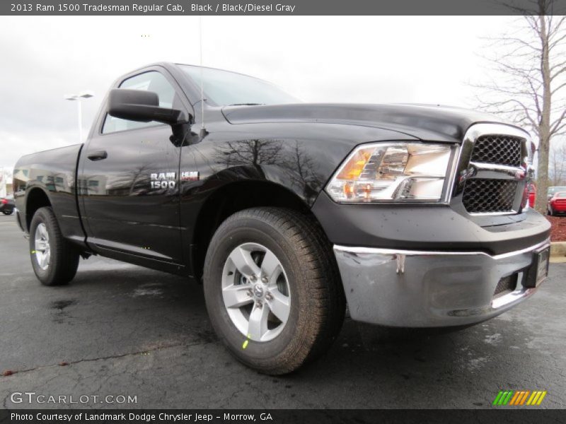 Black / Black/Diesel Gray 2013 Ram 1500 Tradesman Regular Cab