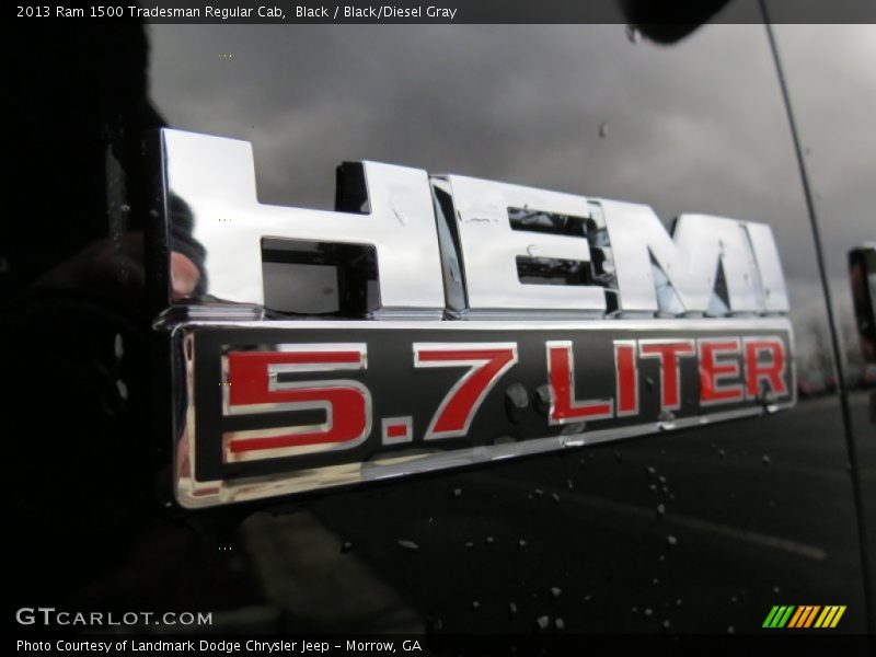 Black / Black/Diesel Gray 2013 Ram 1500 Tradesman Regular Cab