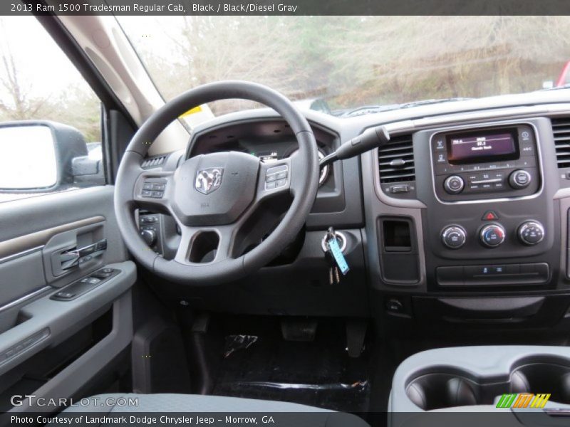 Black / Black/Diesel Gray 2013 Ram 1500 Tradesman Regular Cab